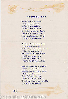 US NAVY MARINES MEMORIAL DAY SERVICES WANDERS REST CEMETERY VINTAGE PROGRAM 1951 - K-townConsignments