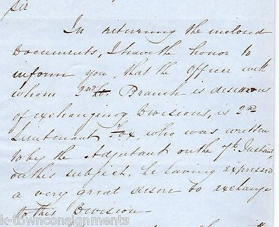 BRITISH ELITE ROYAL MARINES PLYMOUTH BARRACKS HANDWRITTEN & SIGNED LETTER 1843 - K-townConsignments