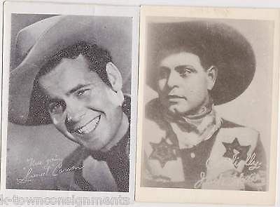 SUNSET CARSON & JACK HOXIE WESTERN COWBOY MOVIE ACTORS VINTAGE MINI PROMO PHOTOS - K-townConsignments