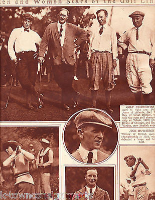 MEN & WOMEN STARS OF THE GOLF LINK VINTAGE NEWS PHOTO POSTER PRINT 1922 - K-townConsignments