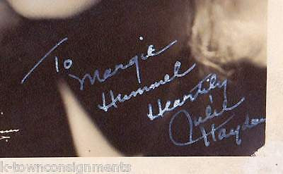 JULIE HAYDON EARLY STAGE & FILM ACTRESS ORIGINAL AUTOGRAPH SIGNED STUDIO PHOTO - K-townConsignments