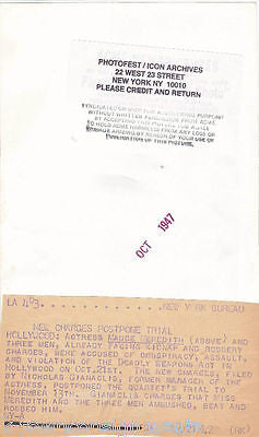 MADGE MEREDITH 1940s CRIMINAL CHARGES NEWS PRESS PHOTO - K-townConsignments