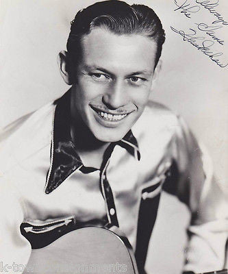 HAWKSHAW HAWKINS COUNTRY MUSIC SINGER VINTAGE AUTOGRAPH SIGNED STUDIO PHOTO - K-townConsignments