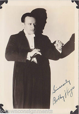 BOBBY HAYES ORCHESTRA MUSICIAN AUTOGRAPH SIGNED PHOTO - K-townConsignments