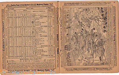 1910 QUACK MEDICINE DRUG COMPANY BLACK AMERICANA ILLUSTRATED HEALTH ALMANAC - K-townConsignments