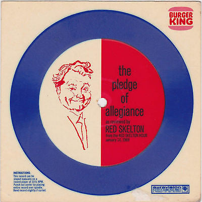 RED SKELTON BURGER KING RECORD PLEDGE OF ALLEGIANCE - K-townConsignments