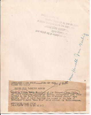 OGDEN MILLS PRESS PHOTO SECRETARY OF TREASURY CONGRESSMAN NEW YORK VINTAGE 1930S - K-townConsignments