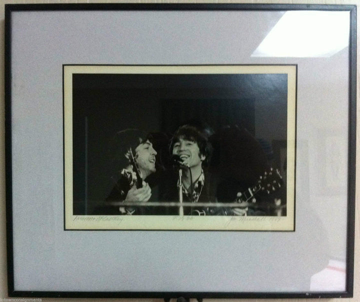 JOHN LENNON PAUL McCARTNEY ORIGINAL BEATLES CONCERT JIM MARSHALL PHOTOGRAPH 1966 - K-townConsignments