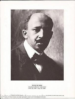 W.E.B Du Bois American Writer Vintage Portrait Gallery Poster Photo Print - K-townConsignments