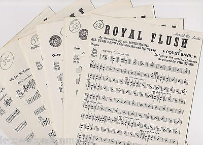 COUNT BASIE BENNY GOODMAN ROYAL FLUSH VINTAGE 1940s ORCHESTRA ARRANGEMENT MUSIC - K-townConsignments
