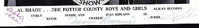 POTTER COUNTY BOYS COUNTRY MUSIC SINGERS AUTOGRAPH SIGNED STUDIO PROMO PHOTO - K-townConsignments