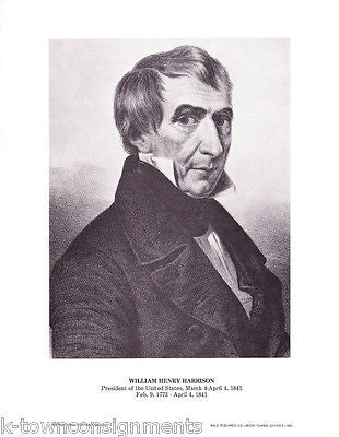 WILLIAM HARRISON United States America President Vintage Political Photo Print - K-townConsignments