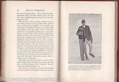 NOTES ON TOBOGGANING AT St. MORITS ANTIQUE AUTHOR SIGNED SPORT BOOK BY COOK 1896 - K-townConsignments