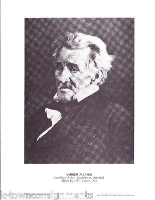 ANDREW JACKSON President United States of America Vintage Photo Print - K-townConsignments