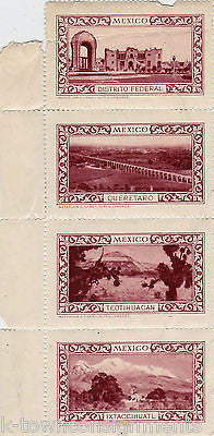 MEXICO QUERETARO IXTACCIHUATL MUSEO NACIONAL VINTAGE GRAPHIC POSTAGE STAMPS - K-townConsignments
