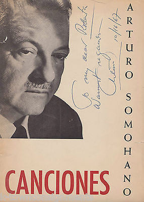 Arturo Somohano San Juan Symphony Orchestra Composer Autograph Signed Cover 1967 - K-townConsignments