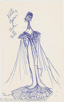 HAL GEORGE THEATRE COSTUME DESIGNER VINTAGE AUTOGRAPH SIGNED ORIGINAL SKETCHES - K-townConsignments