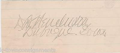 D. B. HENDERSON CIVIL WAR VET & IOWA CONGRESS VINTAGE AUTOGRAPH SIGNATURE - K-townConsignments