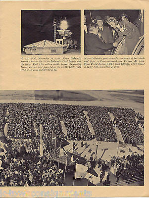 LA GUARDIA AIRPORT 1939-1964 VINTAGE 25th ANNIVERSARY NY NJ ILLUSTRATED BOOKLET - K-townConsignments