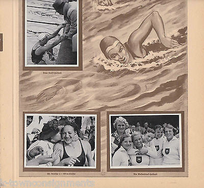 SWIM TEAM 100M EVENT OLYMPICS 1936 PHOTO CARDS POSTER PRINT - K-townConsignments