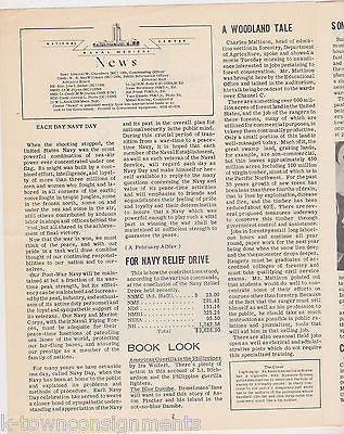 WWII NAVAL MEDICAL CENTER VINTAGE WEEKLY NEWS PAPER BETHESDA MARYLAND 3.2.46 - K-townConsignments