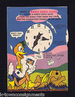 CAPTAIN MARVEL MAGIC COMIC BOOK TV SHOW VINTAGE GRAPHIC MOTION CLOCK AD FLYER - K-townConsignments