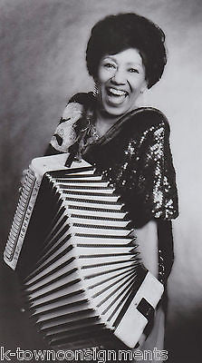 QUEEN IDA ACCORDION MUSICIAN BON TEMPS ZYDECO BAND VINTAGE STUDIO PROMO PHOTO - K-townConsignments