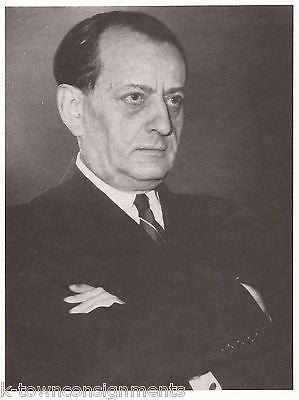 Andre Malraux French Novelist Vintage Portrait Gallery Poster Photo Print - K-townConsignments