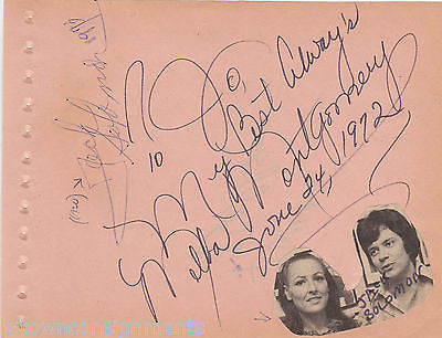 MELBA MONTGOMERY & GLORIA BELLE COUNTRY MUSIC VINTAGE AUTOGRAPH SIGNATURES - K-townConsignments