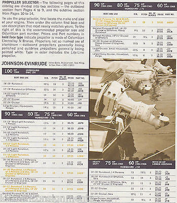 COLUMBIAN BRONZE CORP OUTBOARD BOATING PROPELLERS VINTAGE GRAPHIC AD CATALOG - K-townConsignments