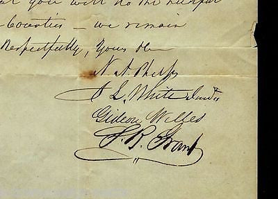 GIDEON WELLES HARTFORD COMMITTEE AUTOGRAPH SIGNED ANTI-WHIG CAMPAIGN LETTER 1844 - K-townConsignments