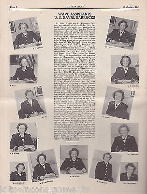 HAVELOCK WAVES WOMEN MILITARY TRAINING VINTAGE WWII NEWS MAGAZINE 1945 - K-townConsignments