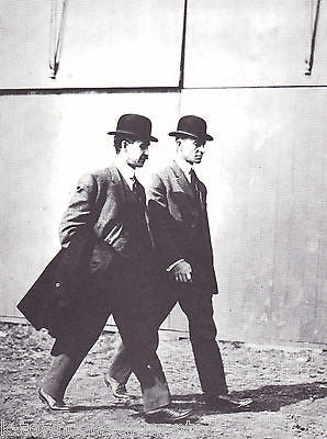 Wright Brothers Aviation Inventors Vintage Portrait Gallery Poster Photo Print - K-townConsignments