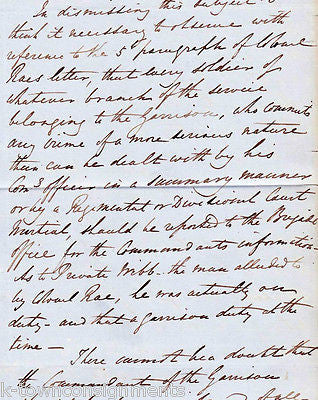 MAJOR GENERAL EYRE NOTTINGHAM SHERIFF ROYAL NAVY COURTS-MARTIAL LETTER 1895 - K-townConsignments