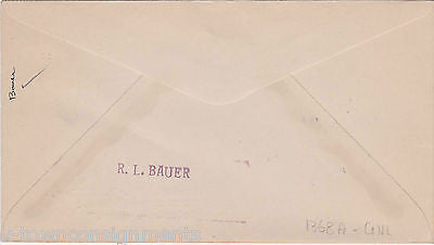 CAPTAIN MILLER USS MACON AIRSHIP ZEPPELIN HAPPY NEW YEAR FLOWN MAIL COVER 1935 - K-townConsignments