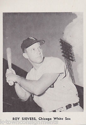 ROY SIEVERS CHICAGO WHITE SOX MLB BASEBALL VINTAGE 1960s PHOTO CARD PRINT - K-townConsignments