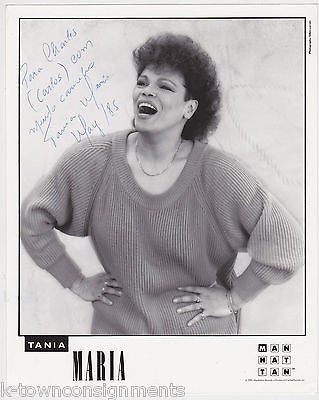 TANIA MARIA MANHATTAN RECORDS R&B MUSIC SINGER VINTAGE AUTOGRAPH SIGNED PHOTO - K-townConsignments