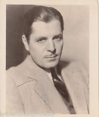 WARNER BAXTER ACTOR VINTAGE MGM STUDIO HEADSHOT PHOTO - K-townConsignments