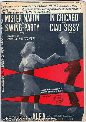 MISTER MARTIN SWING PARTY CHICAGO VINTAGE 1950s ITALIAN MOVIE SHEET MUSIC BOOK - K-townConsignments