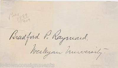 BRADFORD RAYMOND WESLEYAN & LAWRENCE UNIVERSITY PRESIDENT AUTOGRAPH SIGNATURE - K-townConsignments