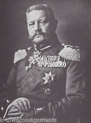 Paul Von Hindenburg German President Vintage Gallery Poster Photo Print - K-townConsignments