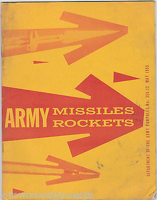 ARMY MISSILES & ROCKETS VINTAGE 1950s GRAPHIC US MILITARY WEAPONS GUIDE - K-townConsignments