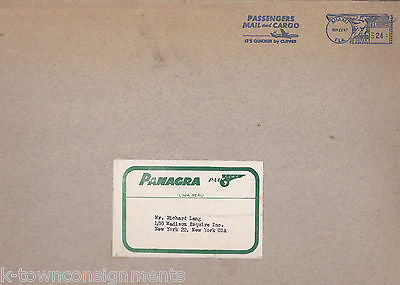 PAN-AMERICAN GRACE AIRLINES PANAGRA VINTAGE 1957 JUPITER REX GRAPHIC CERTIFICATE - K-townConsignments