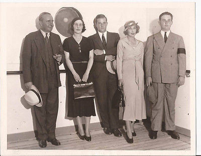 OGDEN MILLS PRESS PHOTO SECRETARY OF TREASURY NEW YORK FAMILY VINTAGE NYC 1930S - K-townConsignments