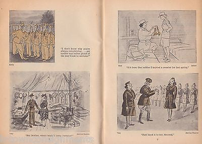 THE SERGEANT IS A JERK VINTAGE WWII MILITARY SOLDIERS FUNNY CARTOONS BOOK 1944 - K-townConsignments
