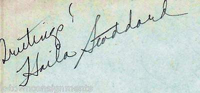HAILA STODDARD SECRET STORM MOVIE ACTRESS ORIGINAL AUTOGRAPH SIGNATURE - K-townConsignments