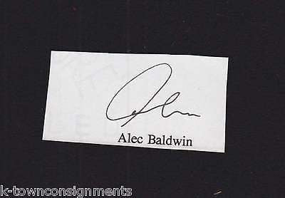 ALEC BALDWIN 30 ROCK CAPITOL ONE ACTOR ORIGINAL AUTOGRAPH SIGNATURE CLIPPING - K-townConsignments
