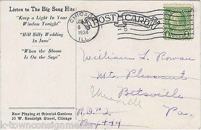 DAN RUSSO ORIOLES BIG BAND MUSICIAN VINTAGE 1930s PHOTO POSTCARD 1 CENT STAMP - K-townConsignments
