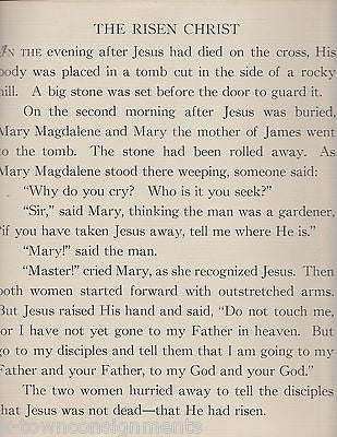 STORY OF JESUS NATIVITY BIBLE HEROES & HEROINES ILLUSTRATED STORY BOOK 1941 - K-townConsignments