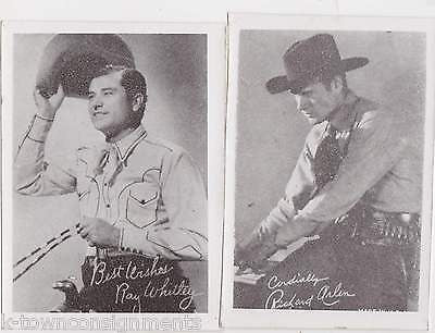 RAY WHITLEY RICHARD ARLEN WESTERN COWBOY MOVIE ACTORS VINTAGE MINI PROMO PHOTOS - K-townConsignments